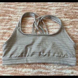 💛 Athleta Sports Bra, Tan/White 💛